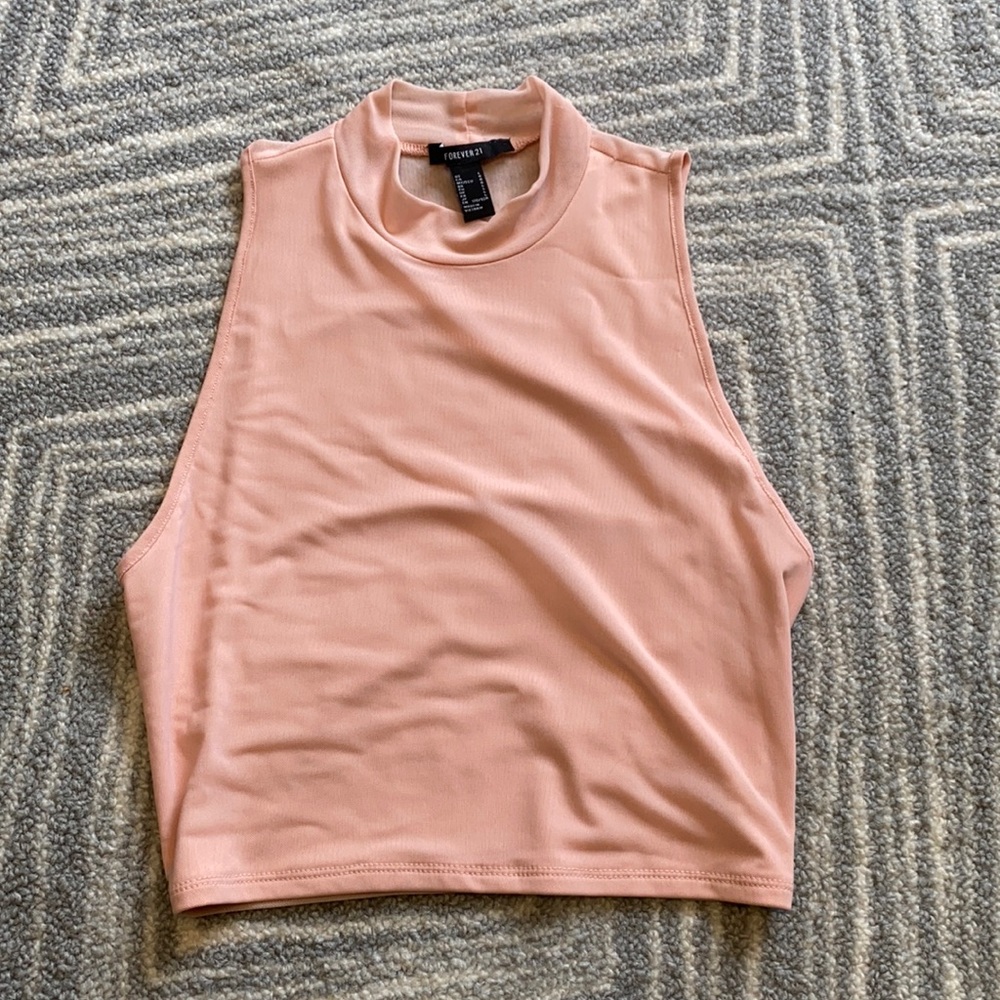 Crop top with mesh back